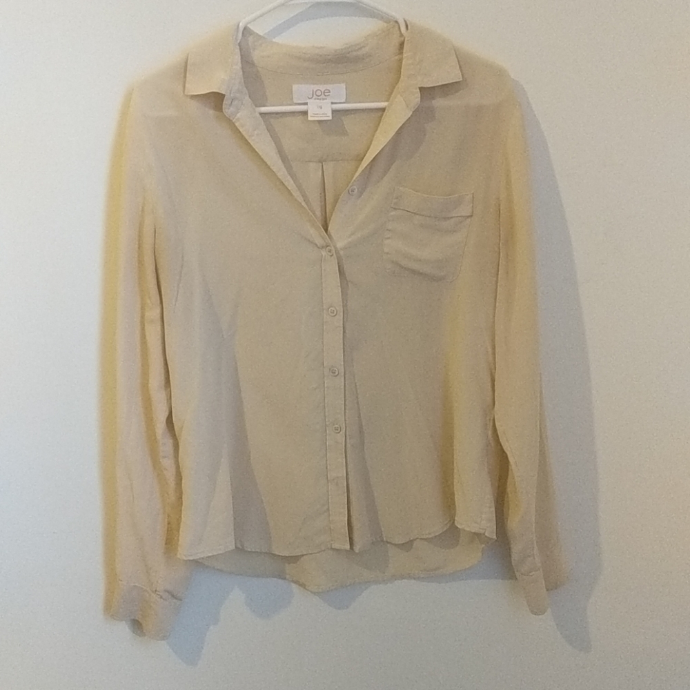 Nude Button Down Blouse